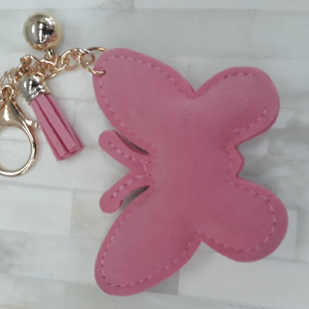 Butterfly Keychain Purse Charm  BLING - Picture 8 of 8